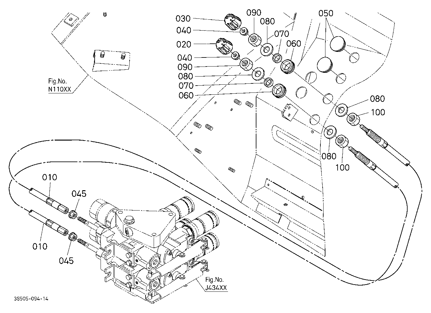 Auxiliary Control Valve Wire With Flow Control