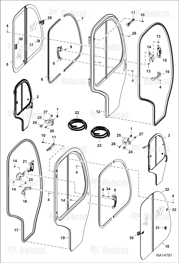 CAB Doors (W/O Lower Door Glass)