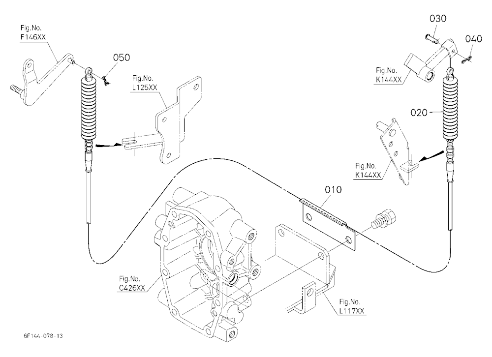 Draft Lever Cable