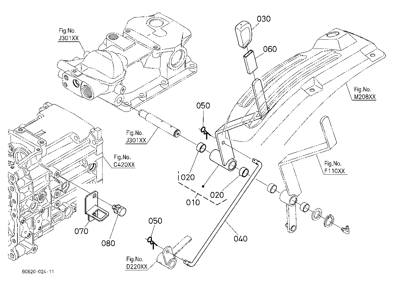 Pto Gear Shift Lever