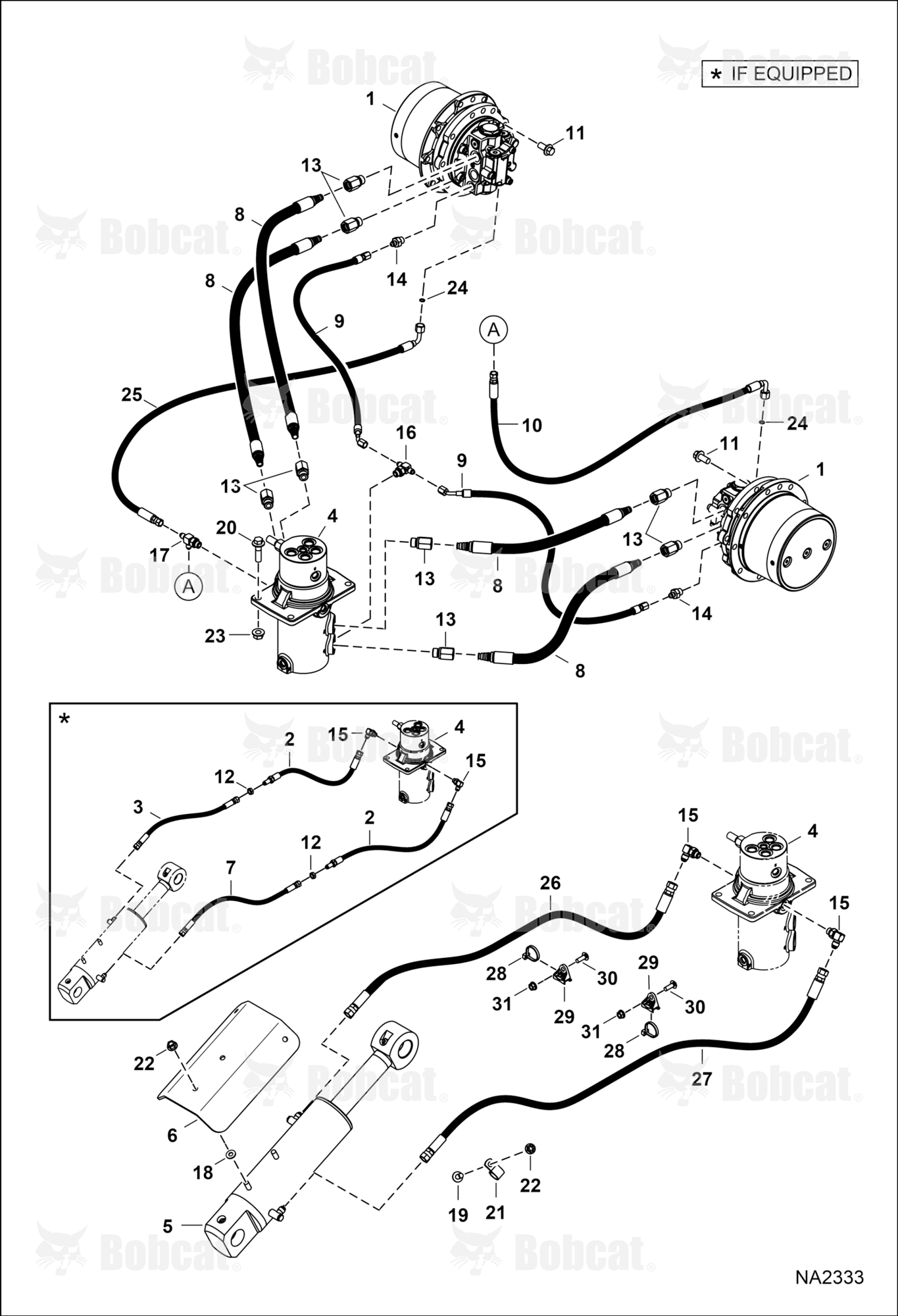 Hydraulic Circuitry (Lower)(W/O Angle Blade)