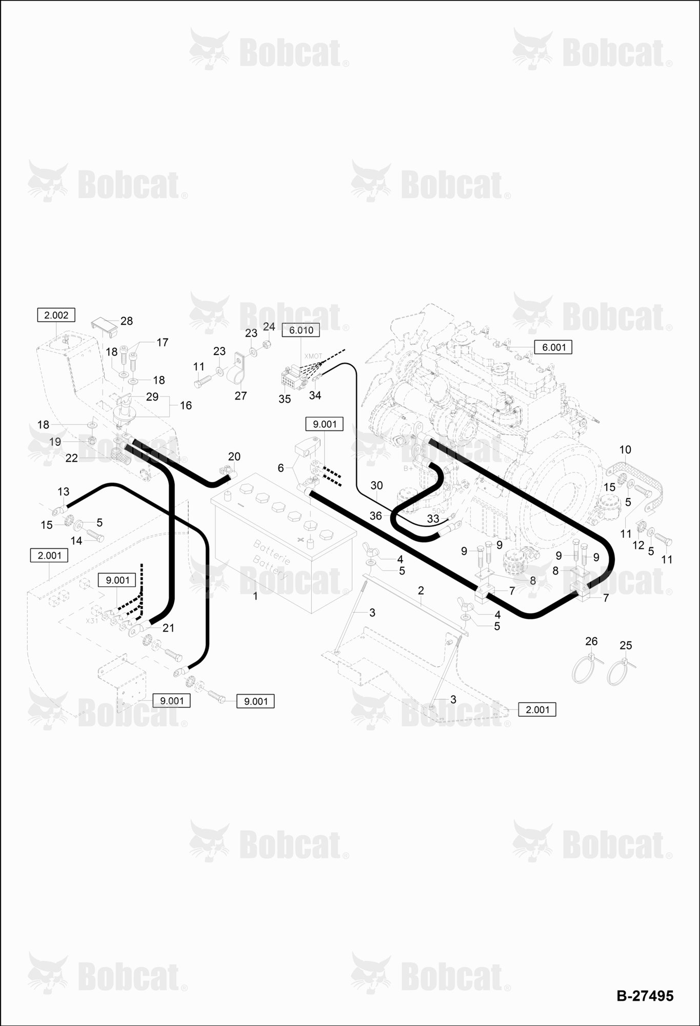 Electric Installation - Upper Carriage  120000A2710 & Above