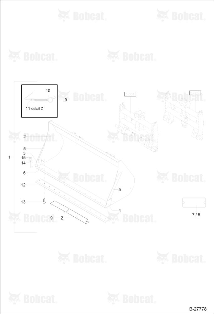 Light Material Bucket 1950MM 1,35CBM