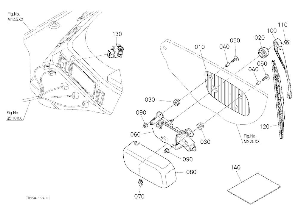 Rear Wiper Kit (W/G No.L8364) [A] [Option]