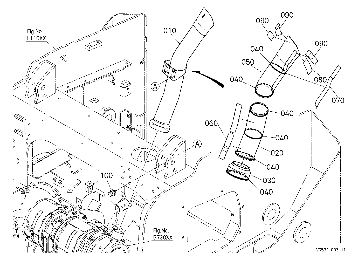 Diesel Particulate Filter Muffler Pipe