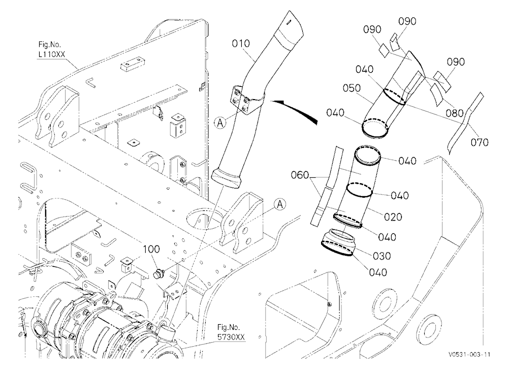 Diesel Particulate Filter Muffler Pipe
