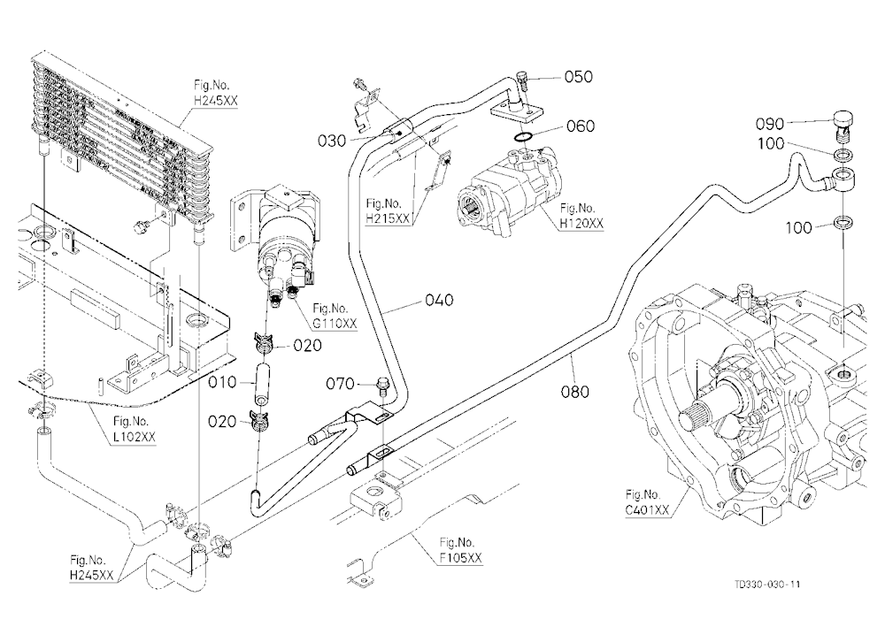 Oil Cooler Return Pipe