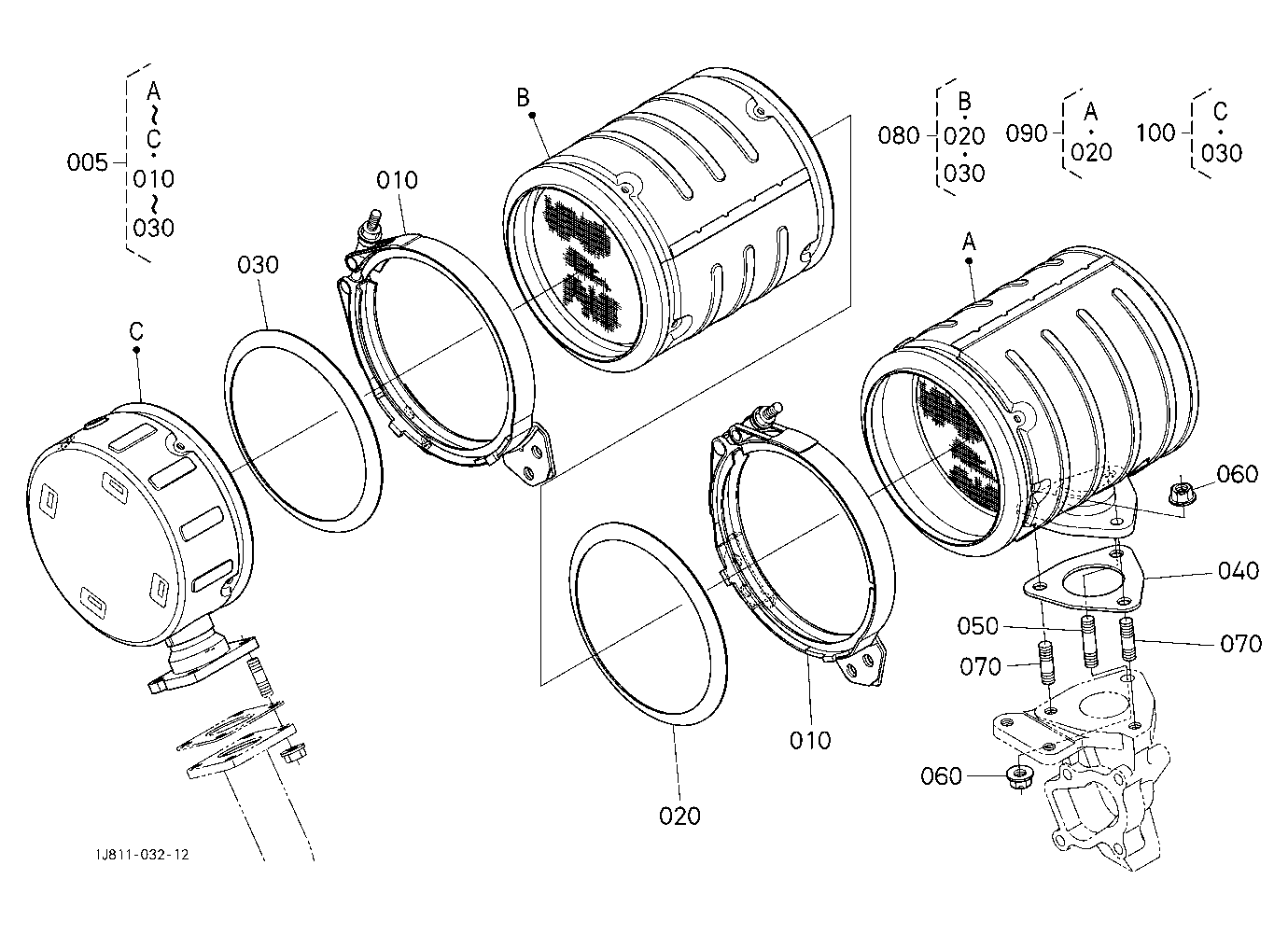 Diesel Particulate Filter Muffler