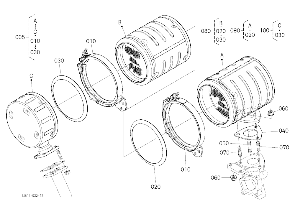 Diesel Particulate Filter Muffler