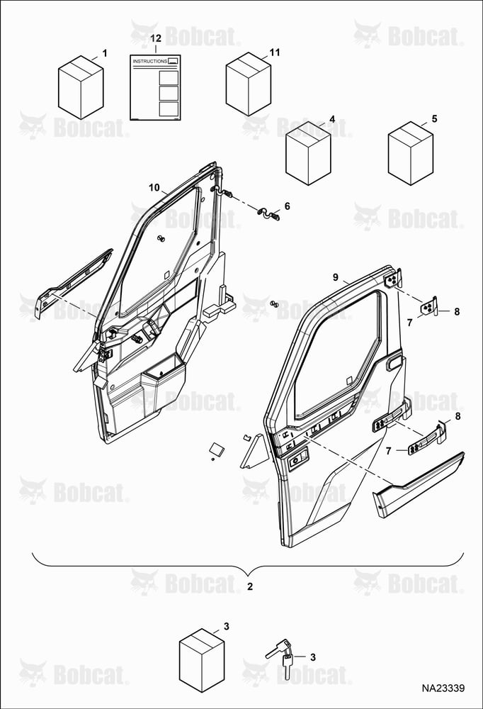 CAB Door Kit (Crank Door)