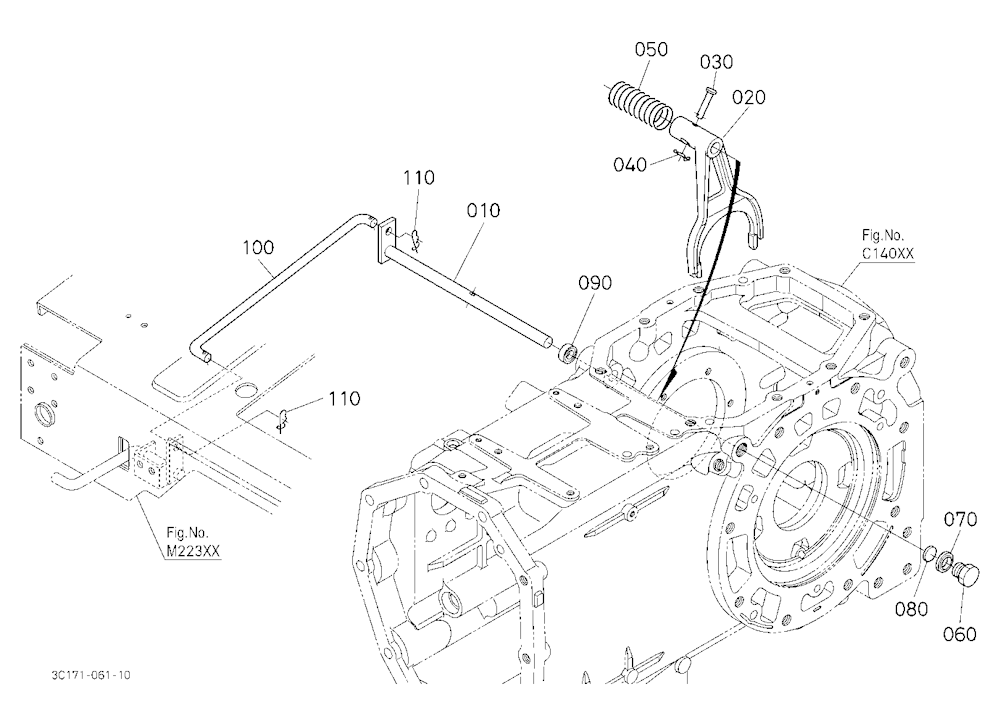Rear Differential Lock Shift Fork