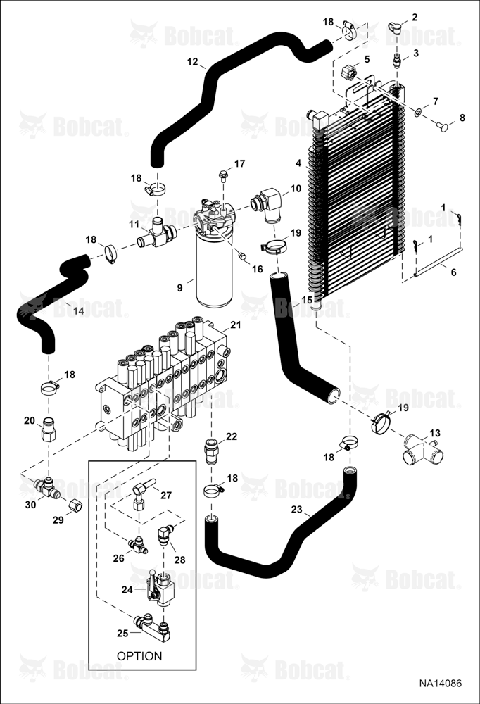 Hydraulic Circuitry (Cooler/Filter & Direct to Tank)
