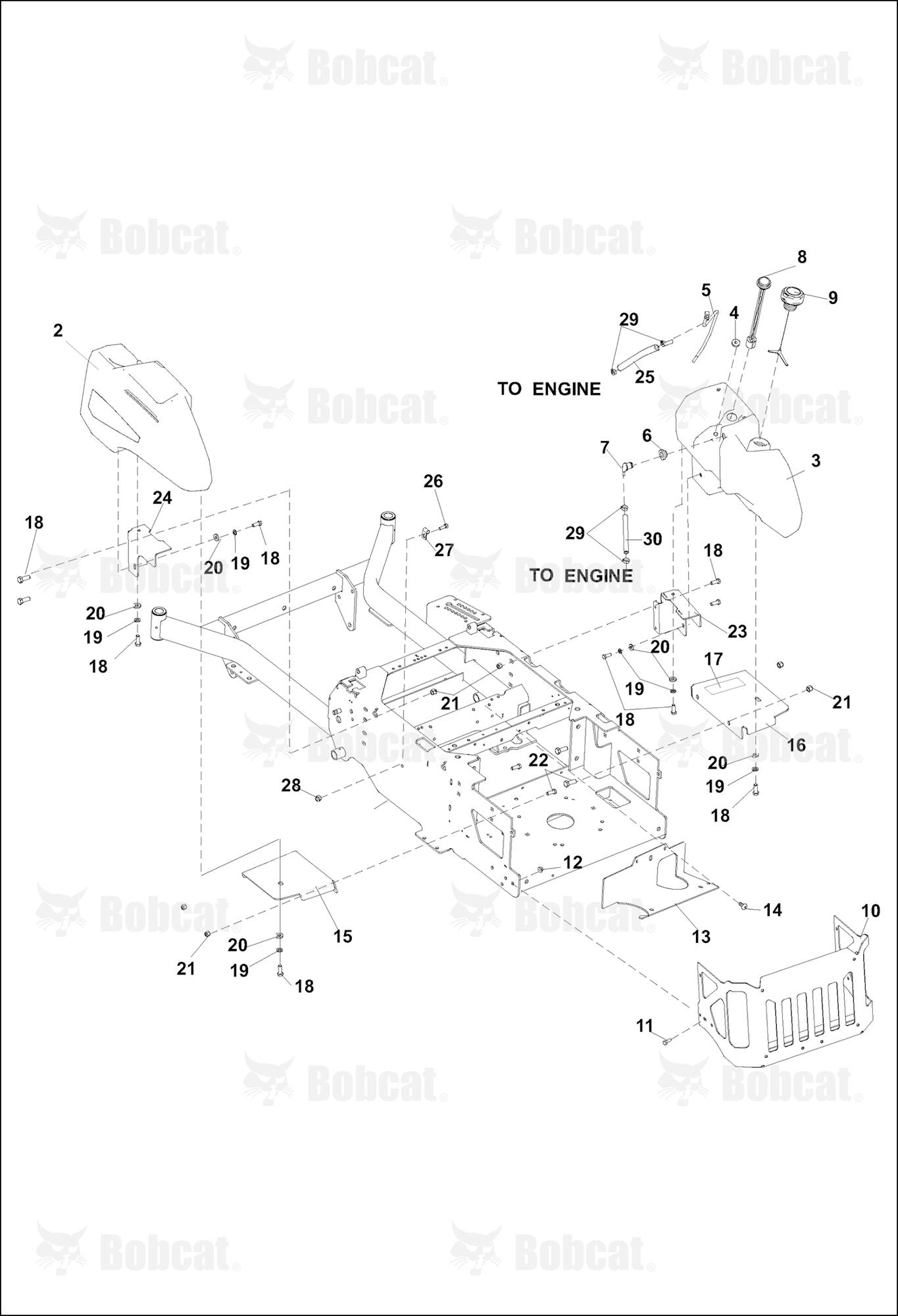 Fuel TANK, Bumper & Control Panel