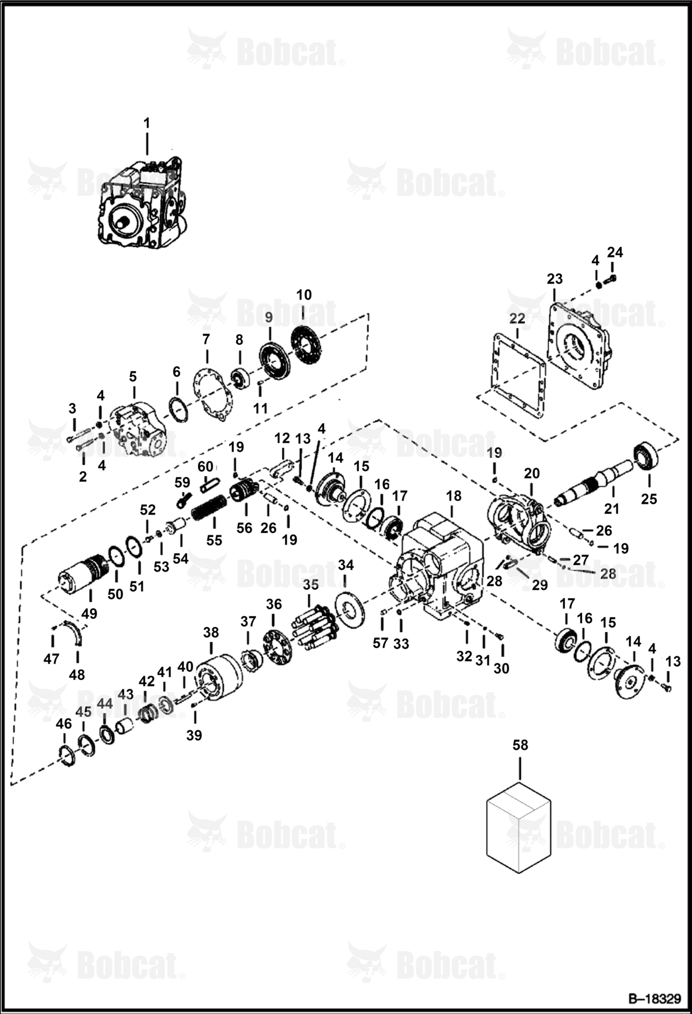 Hydrostatic Pump (Model 22-2501AA-REDX)