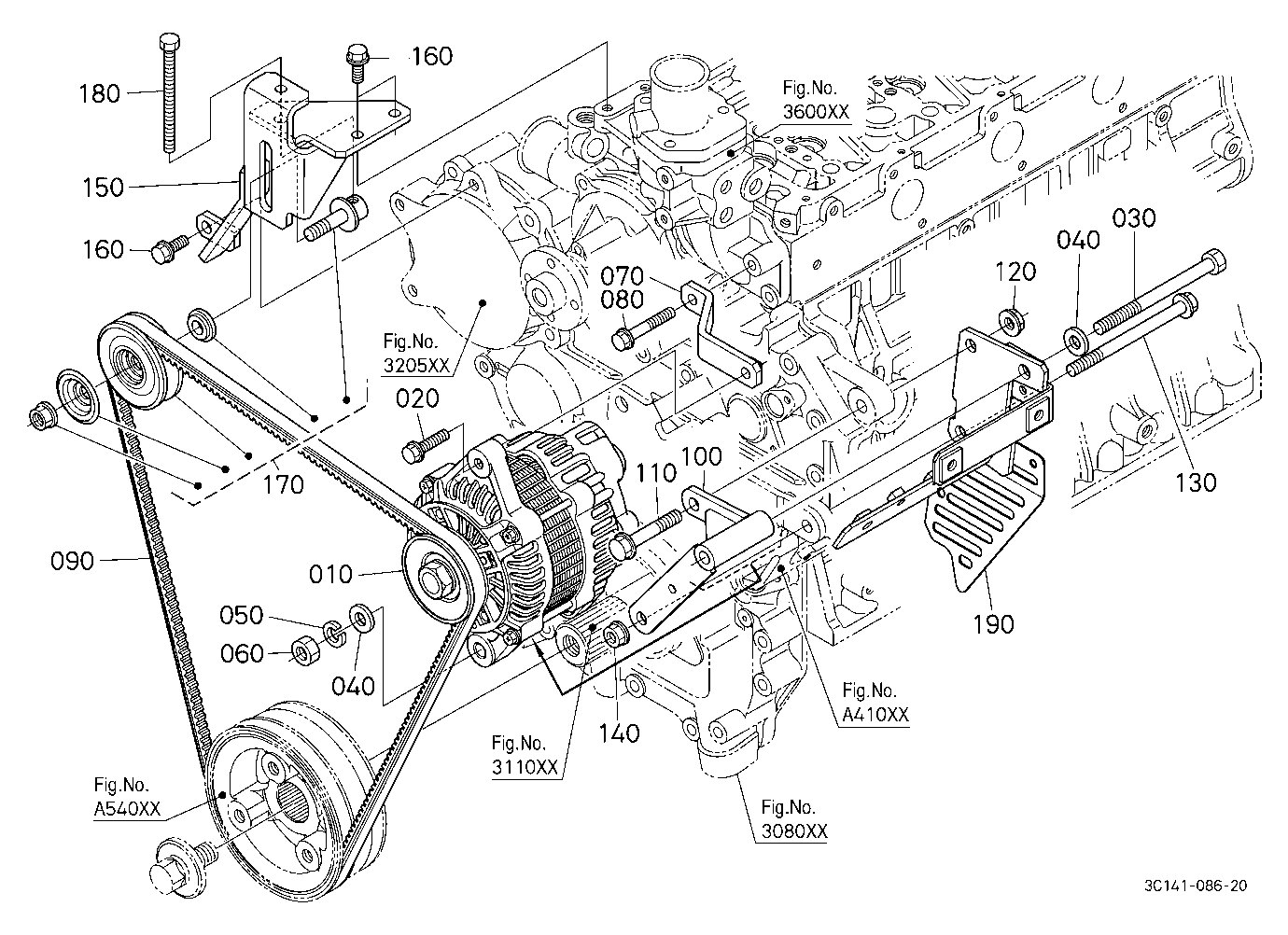 Alternator Kit 1 (Alternator) (W/G No.M7695) [Opti
