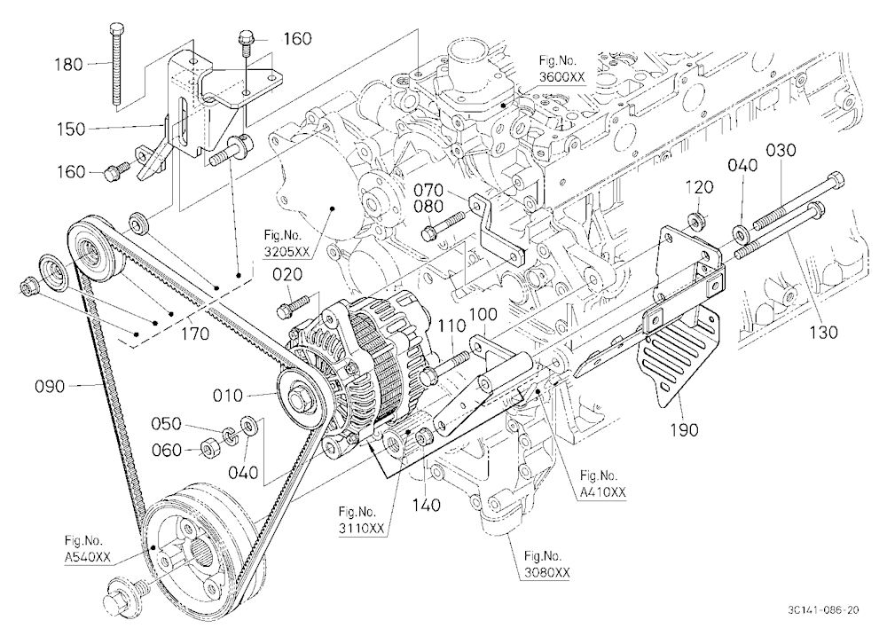 Alternator Kit 1 (Alternator) (W/G No.M7695) [Opti
