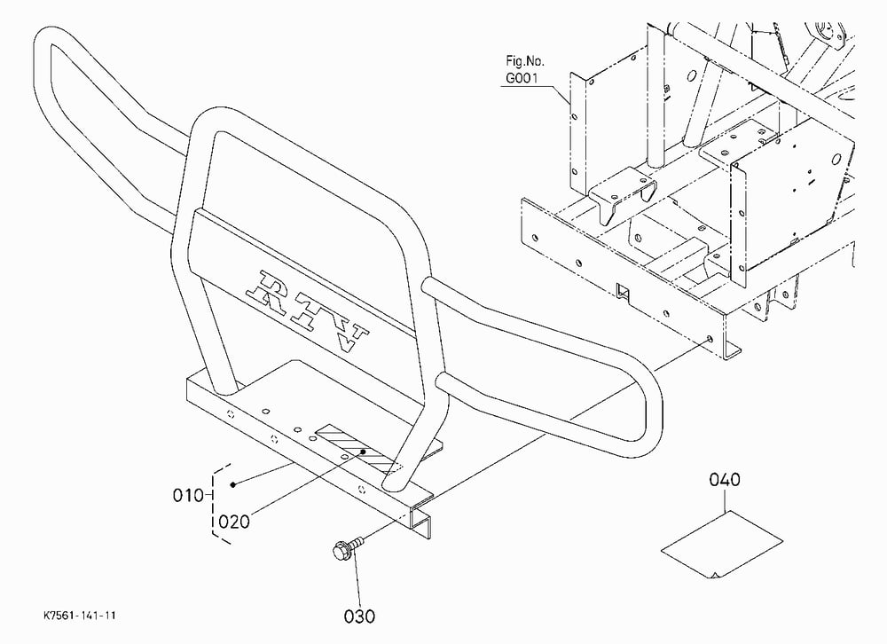 FRONT GUARD KIT [RTV900G6] [OPTION]