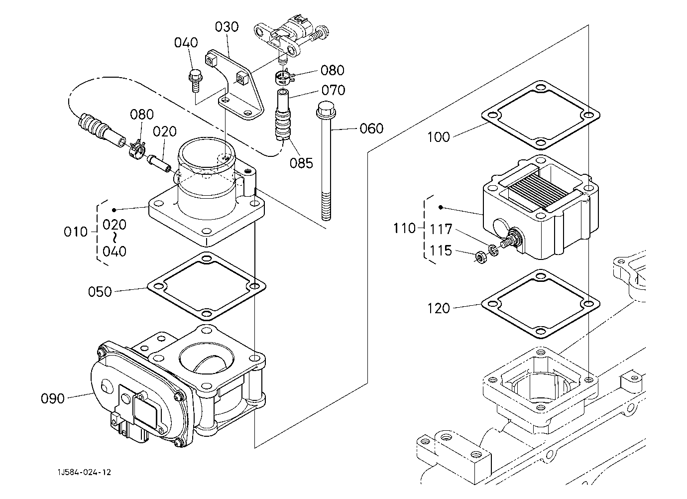Air Cleaner Flange And Throttle Valve