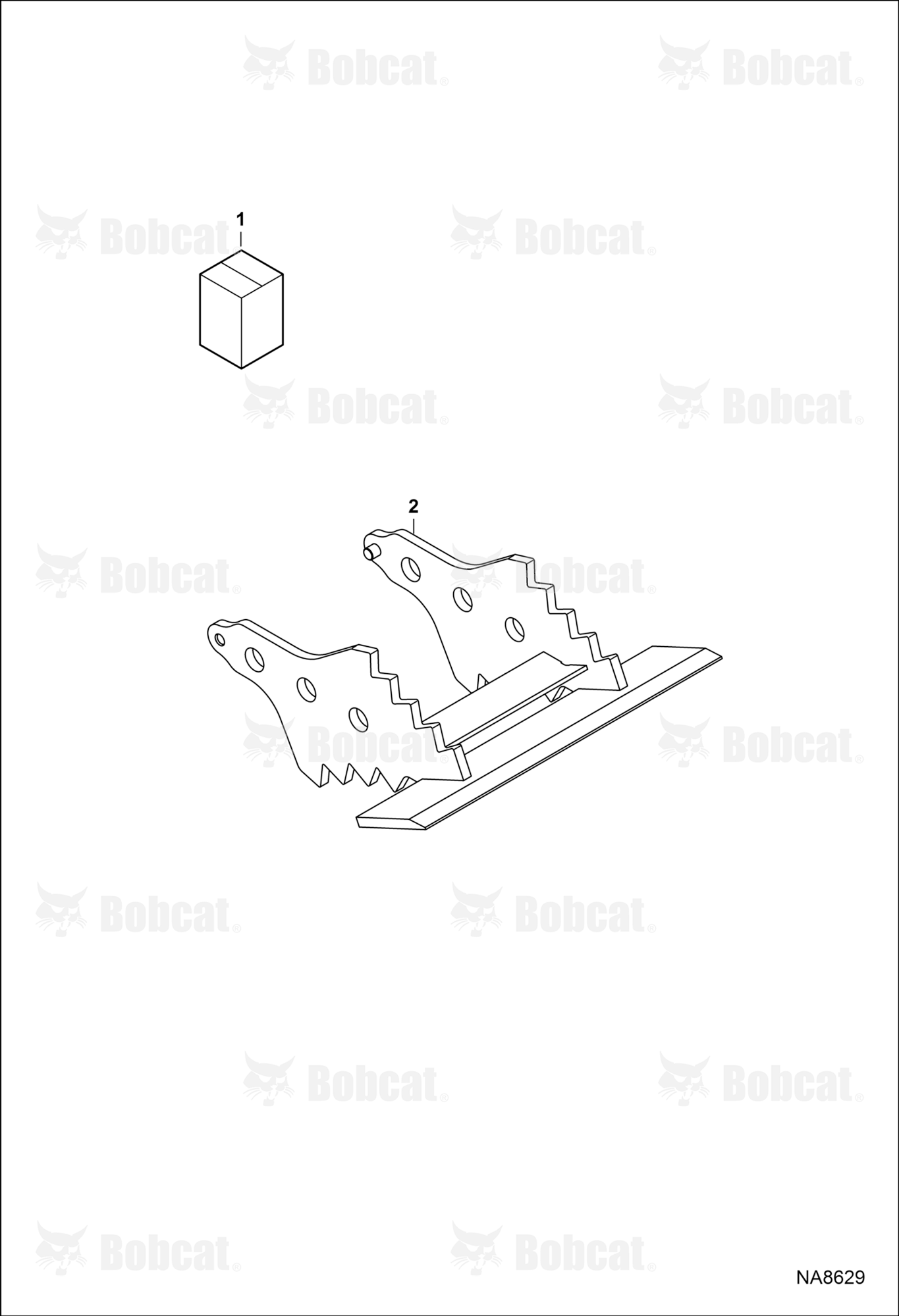 Clamp (Grading Tool)  B39P00101 & Above