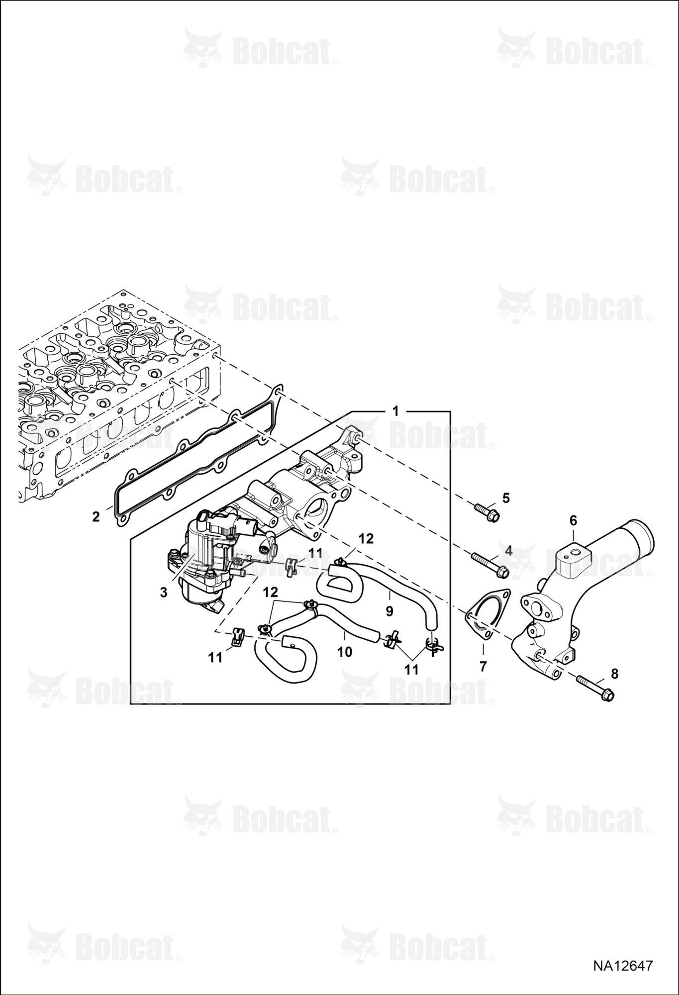 Intake Manifold (Top Routed EGR) (Engine S/N 007947 & Above)