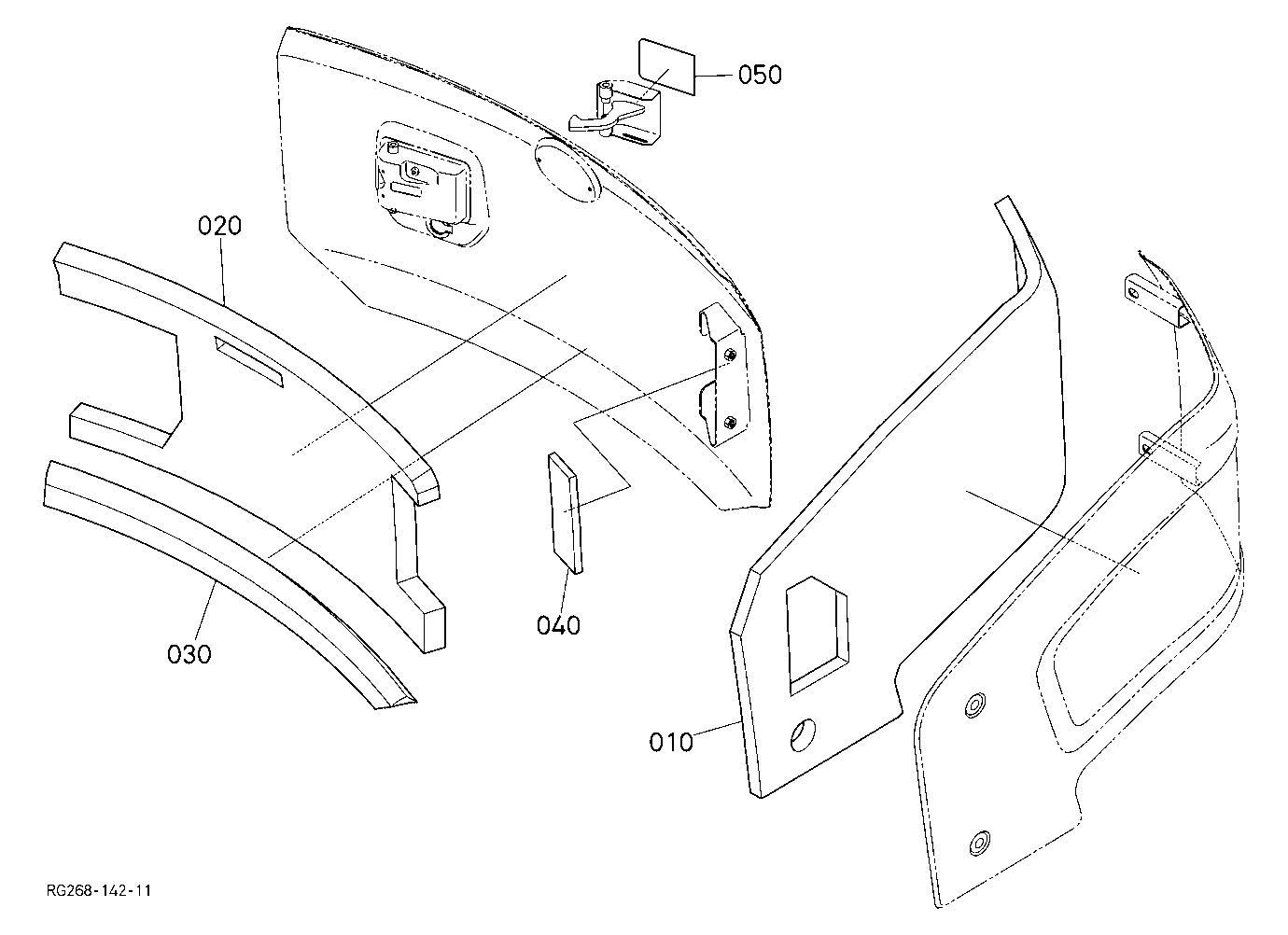 Sound Absorber (Bonnet Left / Rear)