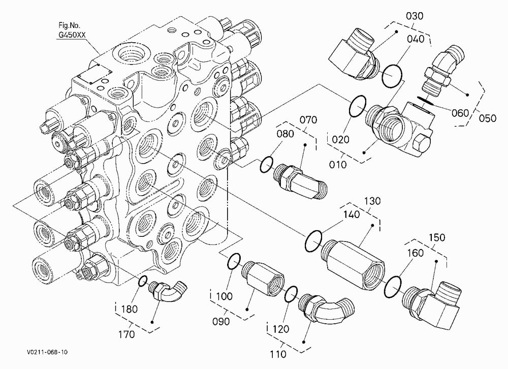 CONTROL VALVE (CENTER UPPER) [HIGH FLOW]