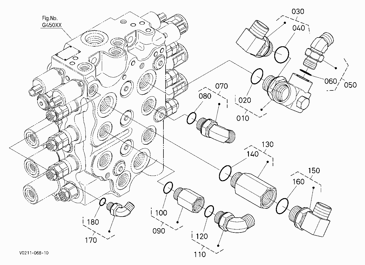 CONTROL VALVE (CENTER UPPER) [HIGH FLOW]