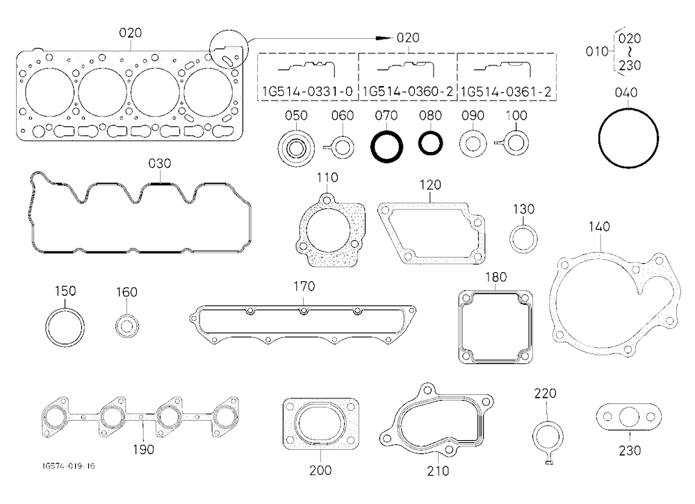 Upper Gasket Kit