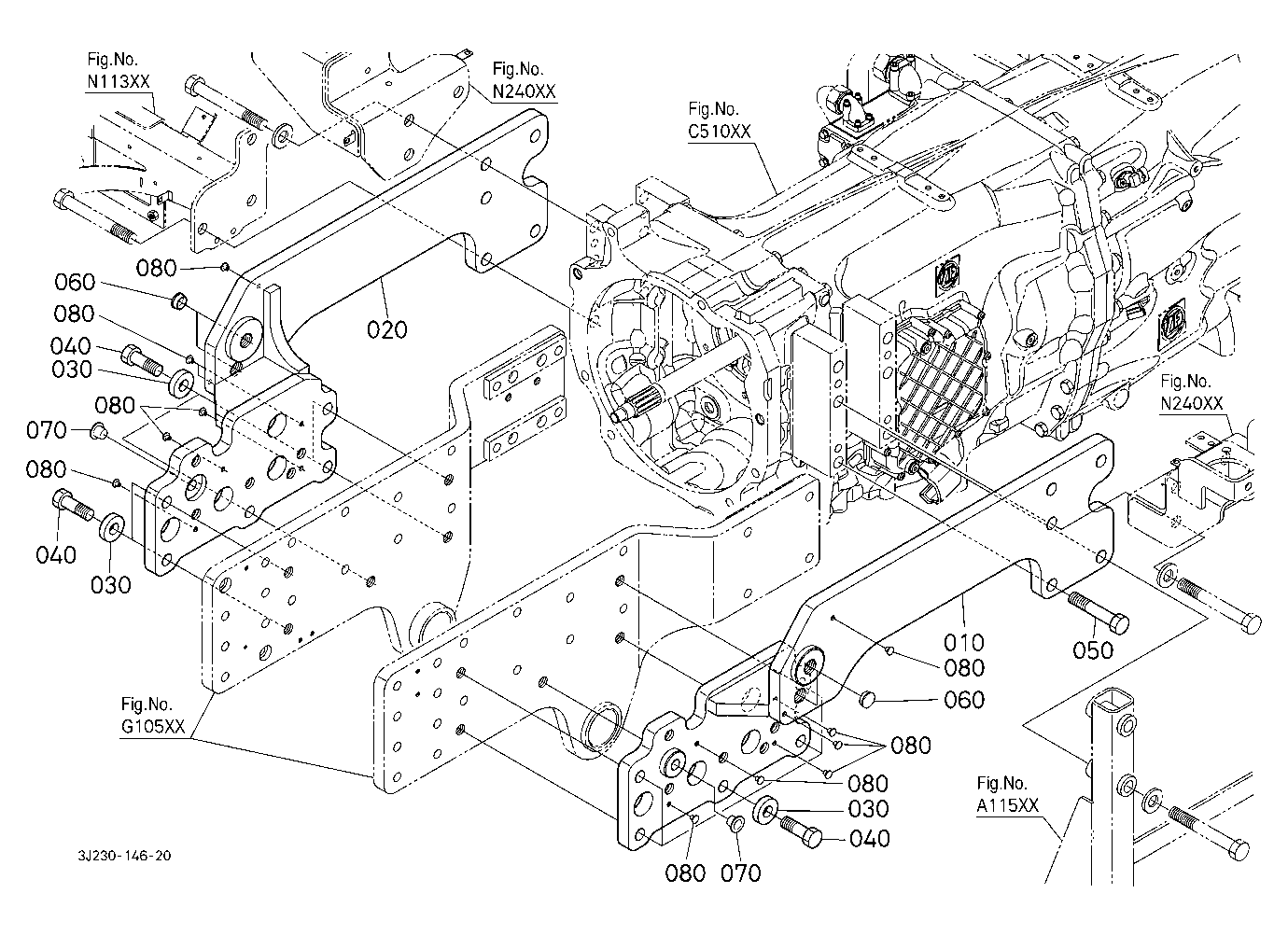 Front Loader Frame [With Loader Equipment]