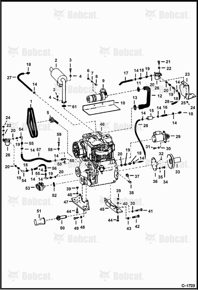 Engine & Attaching Parts (Deutz F2L411D)
