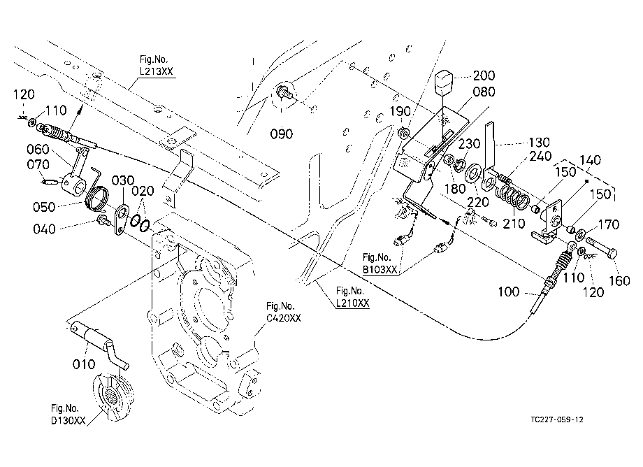 Pto Clutch Control Lever