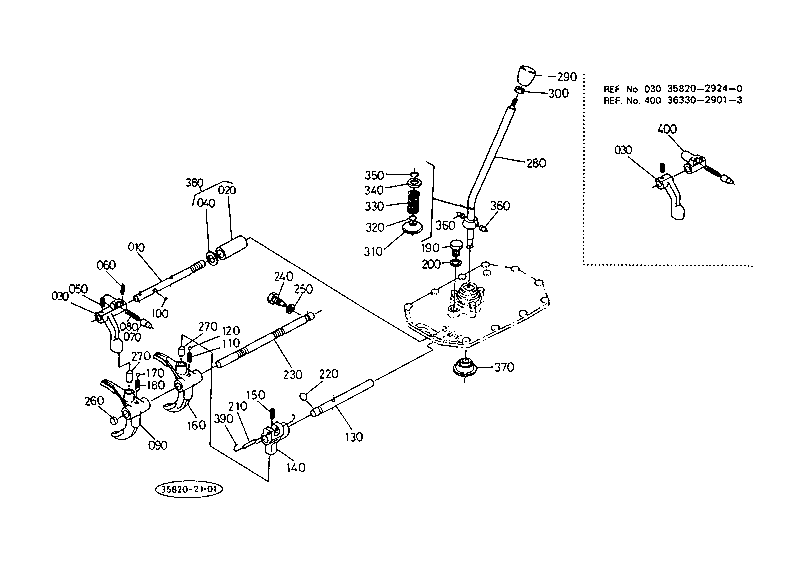 Main Speed Change Shift Lever