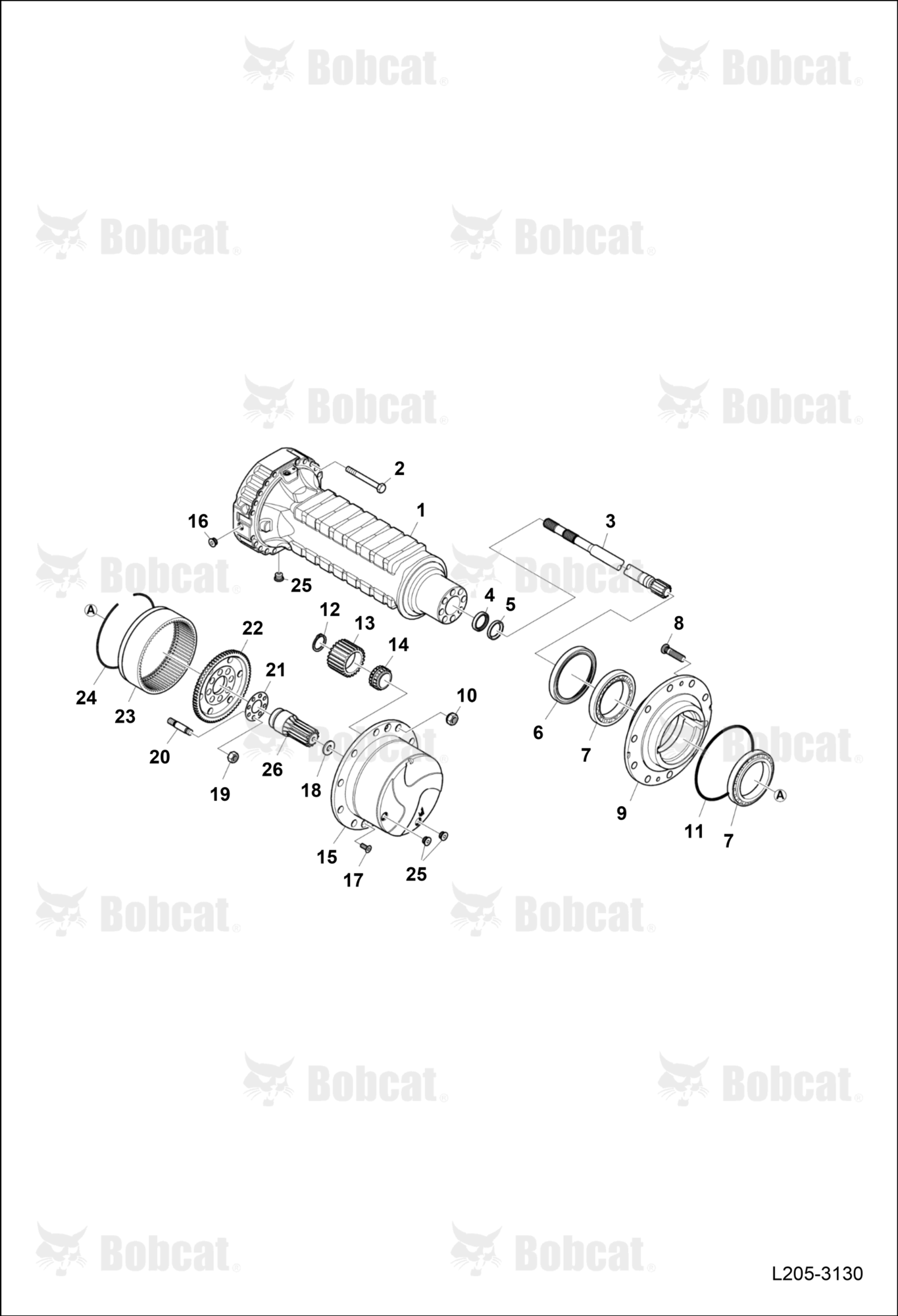 Planetary Gear (Front Axle) (LSD)