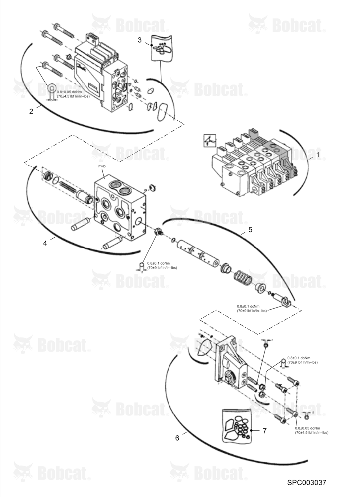 Hydraulic Control Valve (Frame Leveling Section)