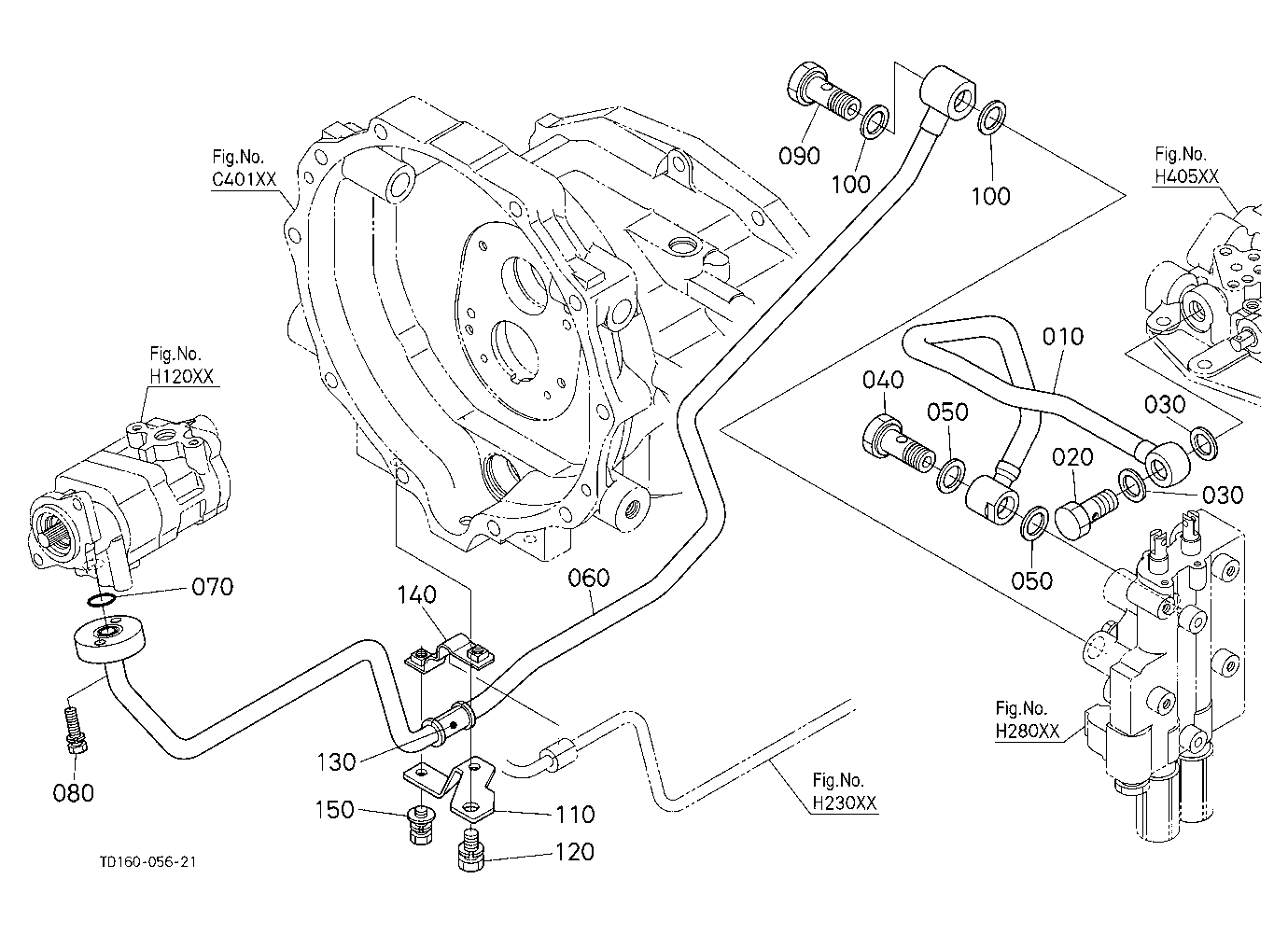 Hydraulic Oil Line (Delivery) [Except Hst Type]