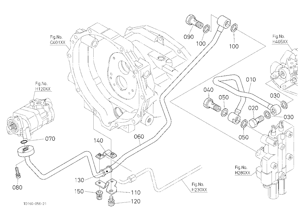 Hydraulic Oil Line (Delivery) [Except Hst Type]