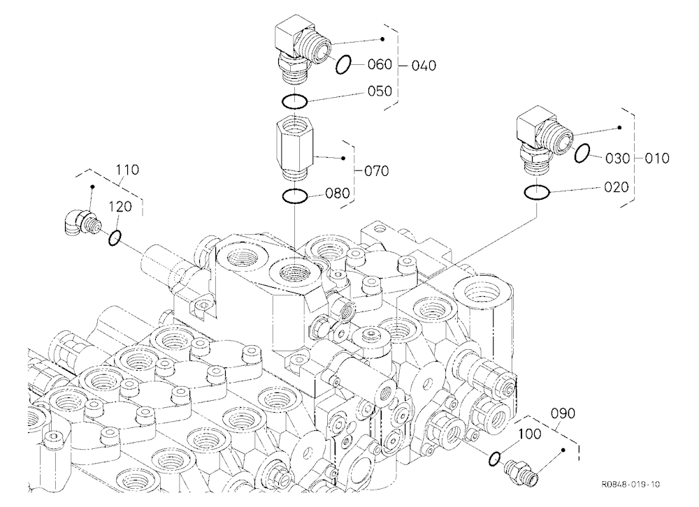 Control Valve (Travel Lh)
