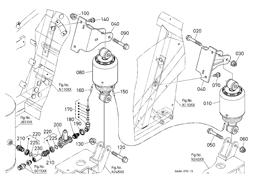 Rear Damper [With Rear Suspension (Air)]
