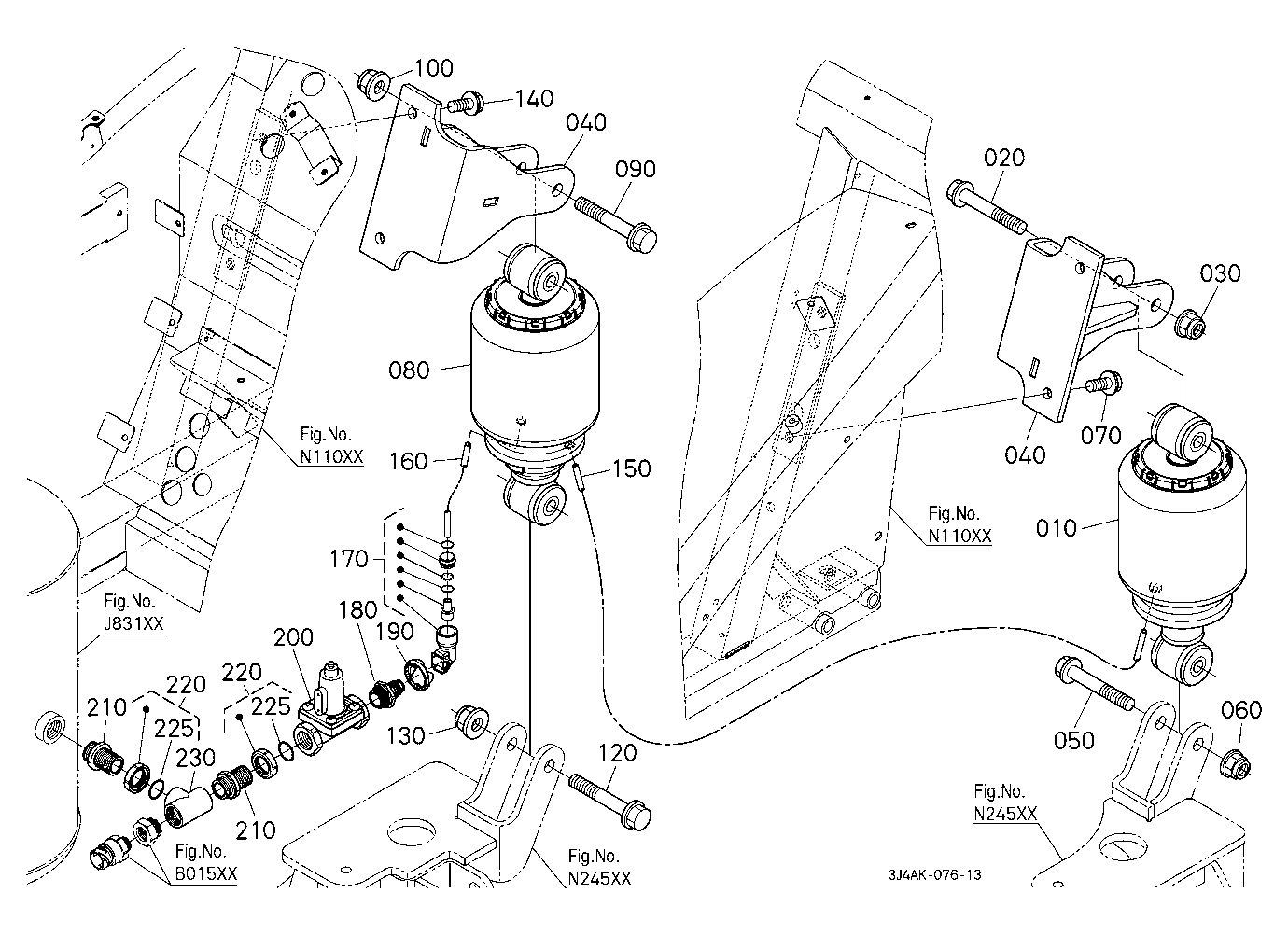 Rear Damper [With Rear Suspension (Air)]