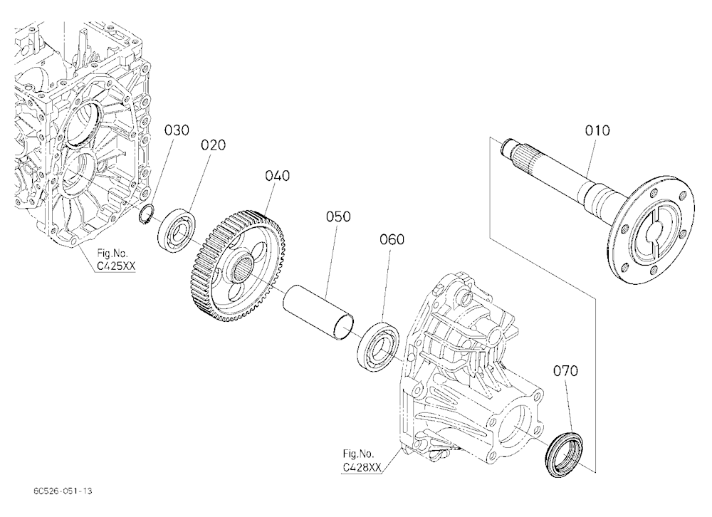 Rear Axle Lh