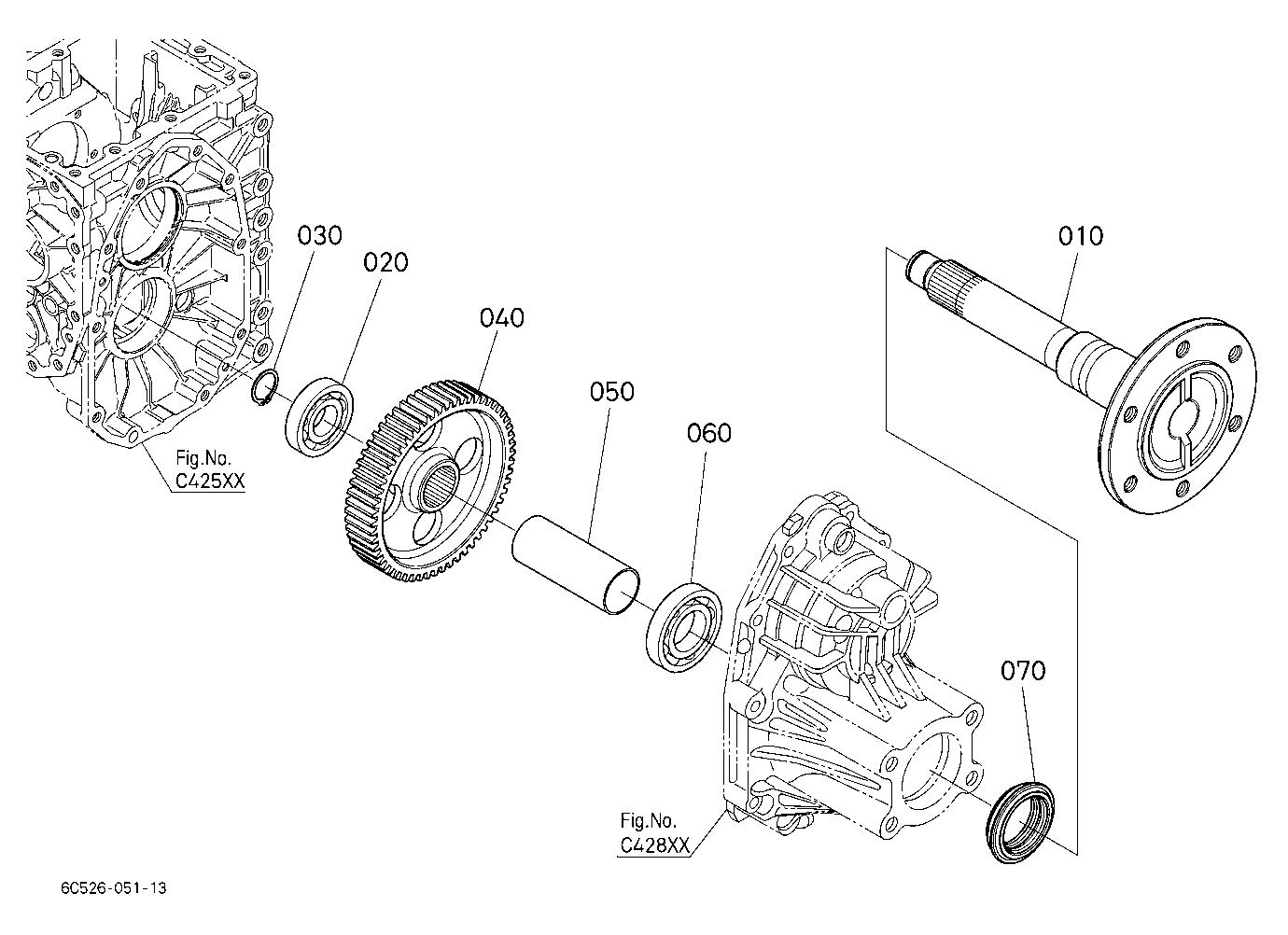 Rear Axle Lh