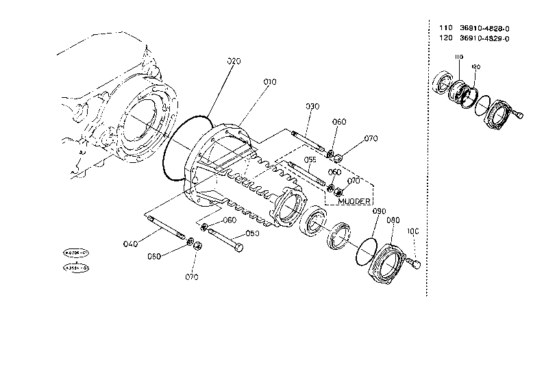 Rear Axle Case [M7030(Dt) New Type]