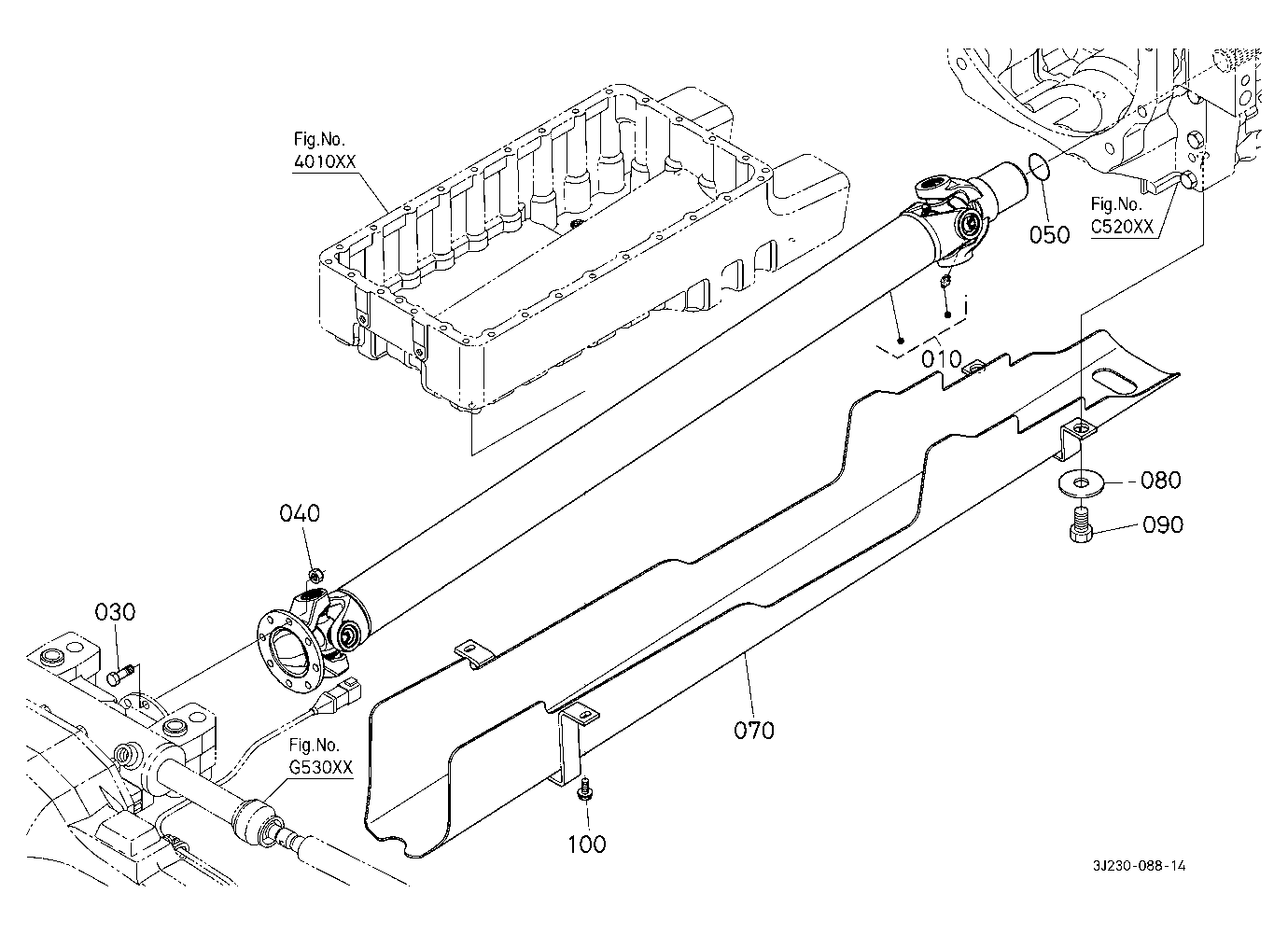 Propeller Shaft And Cover [W/O Front Suspension]