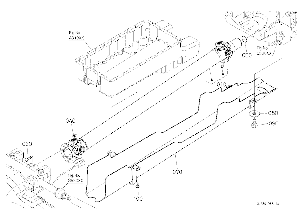Propeller Shaft And Cover [W/O Front Suspension]