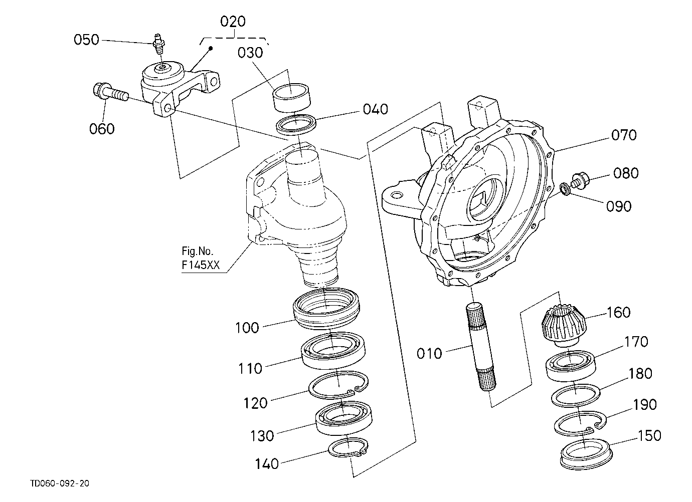 Front Axle Case Lh