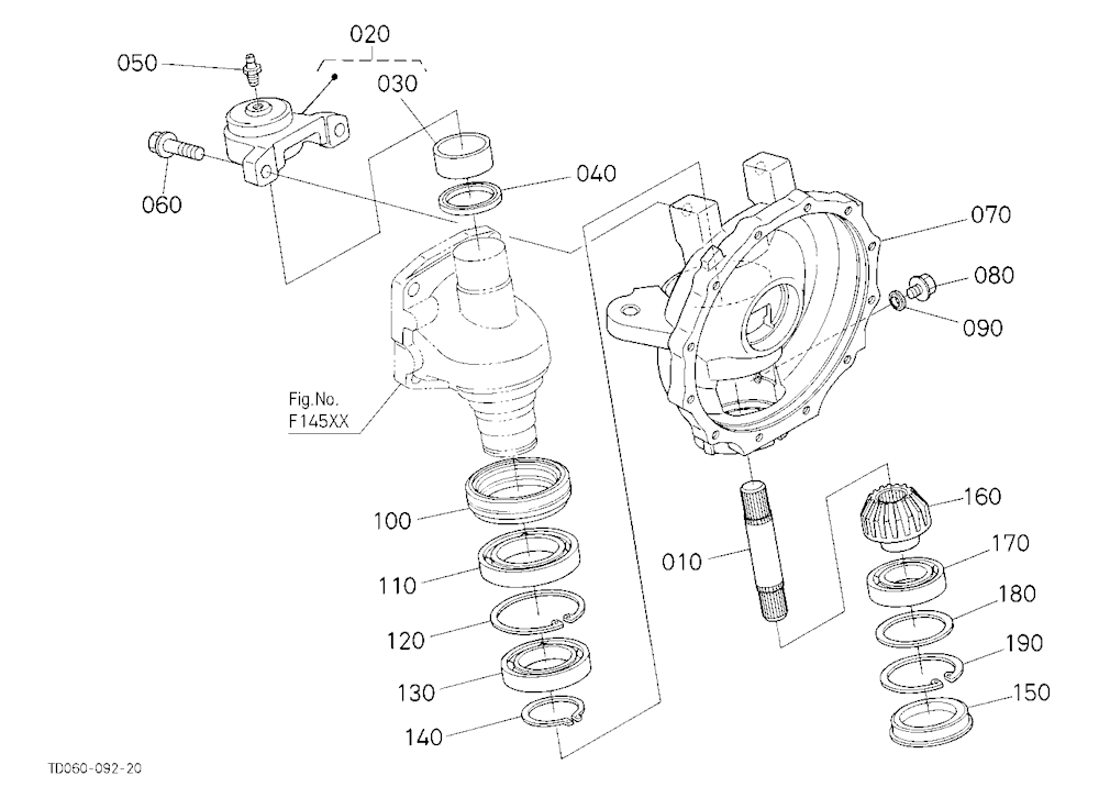 Front Axle Case Lh