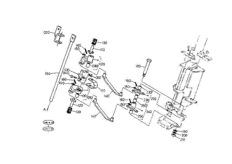 Main Gear Shift Linkage System [Hydrostatic Ps]