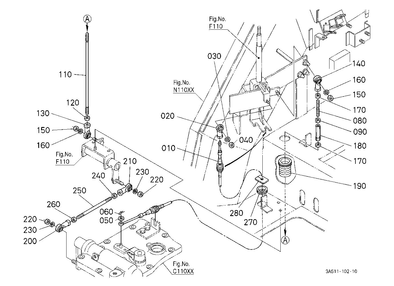 Main Gear Shift Rod