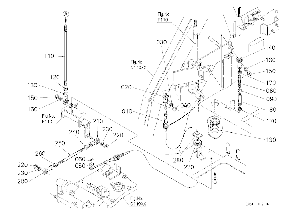 Main Gear Shift Rod