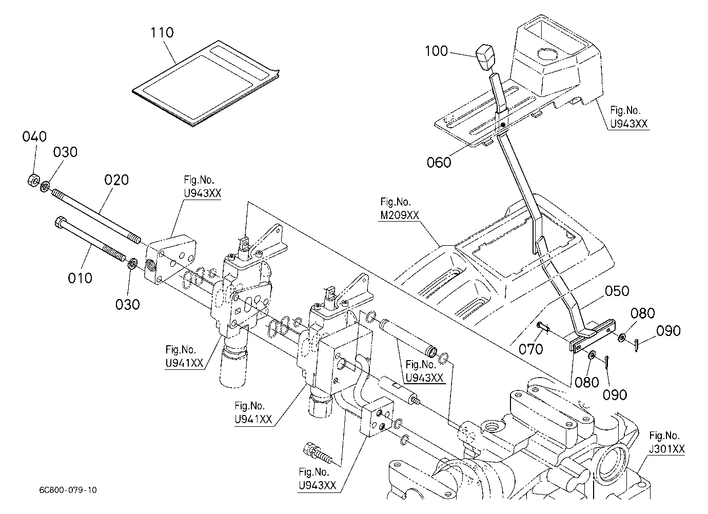 Auxiliary Control Valve Lever (2Nd)(W/G No.B7372)[